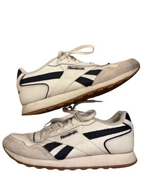 Reebok Men’s White & Navy Retro Runner Sneakers
